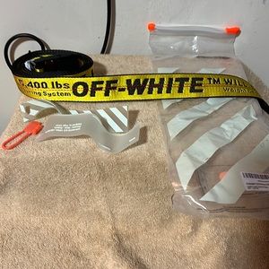 Off White Yellow Classic Industrial Belt (Unisex) #Authentic‼️‼️